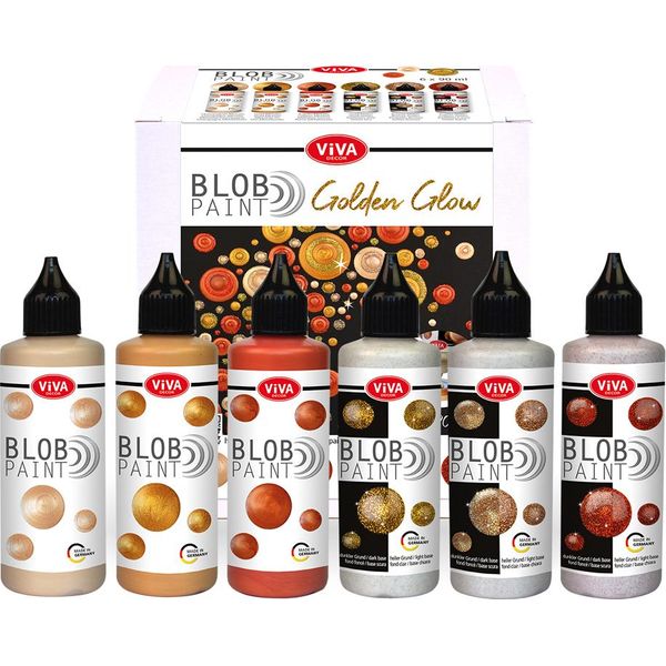 Viva Decor 800305800 Viva Decor Set Di Colori Blob "Golden Glow"", 6 Pezzi"-image
