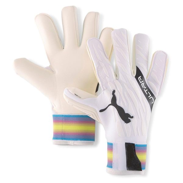 Puma Ultra Grip 1 Hybrid Pro Guanti Da Portiere Uomo Grigio Chiaro Nero Taglia 11-image