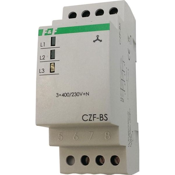 Relè Di Monitoraggio Fasi 3X 400V + N 10A Con Segnalazione 2X Moduli F&F CZF-BS-image
