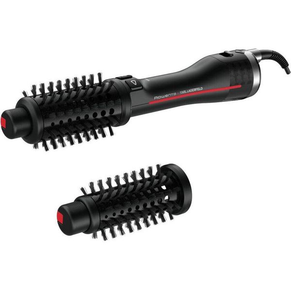 Rowenta K/Pro Stylist CF961LF0 Spazzola Ad Aria Calda Vapore Messa In Piega 750 W 1,8 M Nero Rosso-image