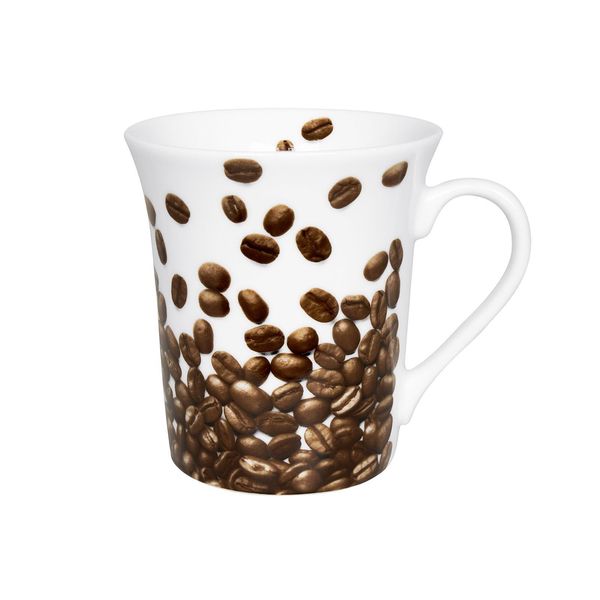 KöNitz Becher Coffee Beans, Tasse, Kaffeebecher, Porzellan, Bunt, 410 Ml, 11 1 100 2713-image