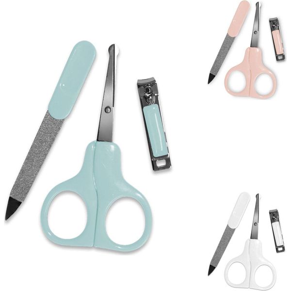 Baby Care Set Manicure Per Bambini Set Per La Cura Delle Unghie Forbici Per Unghie, Tagliaunghie, Lima Per Unghie Turchese-image