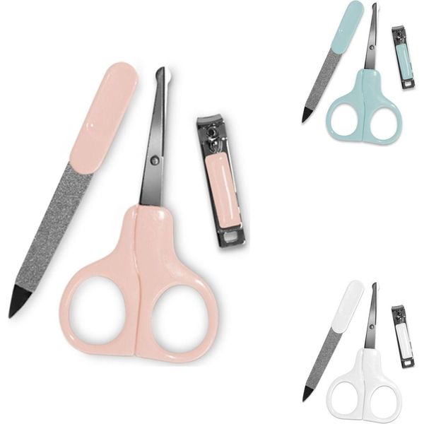 Baby Care Set Manicure Per Bambini Set Per La Cura Delle Unghie Forbici Per Unghie, Tagliaunghie, Lima Per Unghie Rosa-image