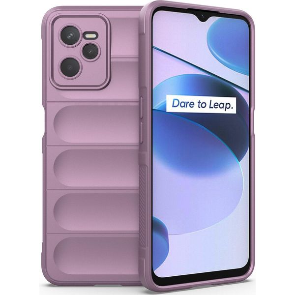 Oppo Realme C35 Custodia, Morbido Tpu Silicone Antiurto Custodia Protettiva Per Oppo Realme C35 Viola-image