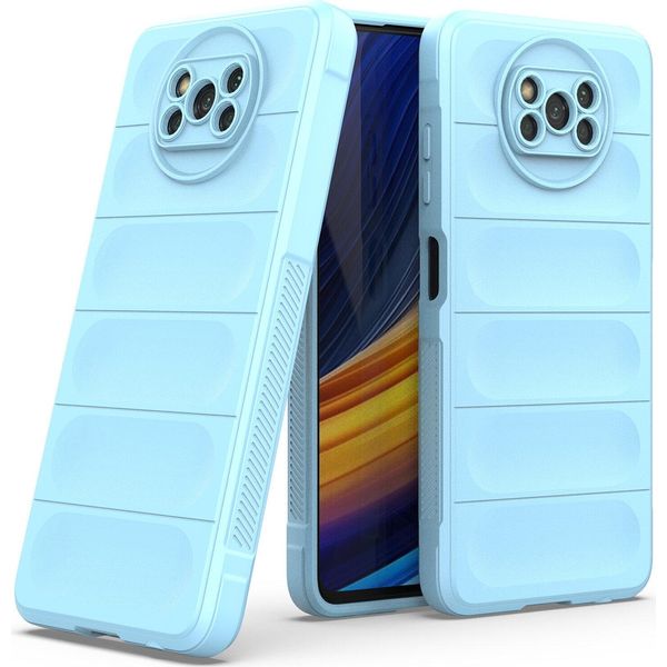 Xiaomi Poco X3 Custodia, Custodia Protettiva In Silicone Tpu Morbido Antiurto Per Xiaomi Poco X3 Nfc / X3 Pro Blu-image