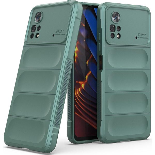 Xiaomi Poco X4 Pro 5G Custodia, Custodia Protettiva In Silicone Tpu Morbido Antiurto Per Xiaomi Poco X4 Pro 5G Verde-image