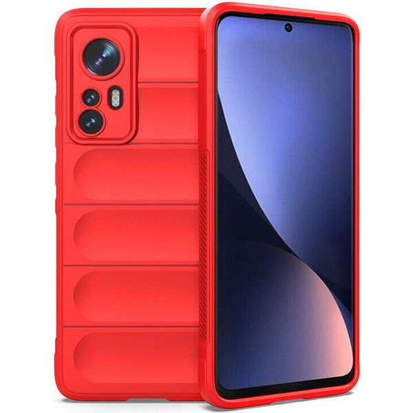 Custodia Xiaomi 12 / 12X, Custodia Protettiva In Silicone Tpu Morbido Antiurto Per Xiaomi 12/Xiaomi 12X Rosso-image