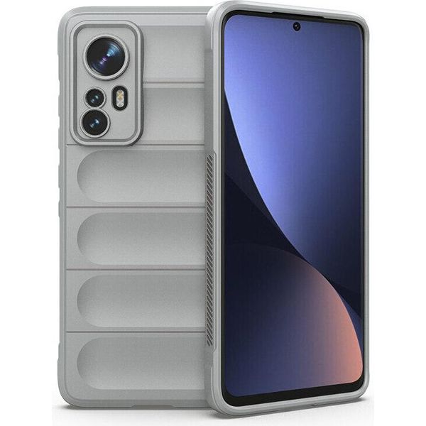 Custodia Xiaomi 12 / 12X, Custodia Protettiva In Silicone Tpu Morbido Antiurto Per Xiaomi 12/Xiaomi 12X Grigio-image