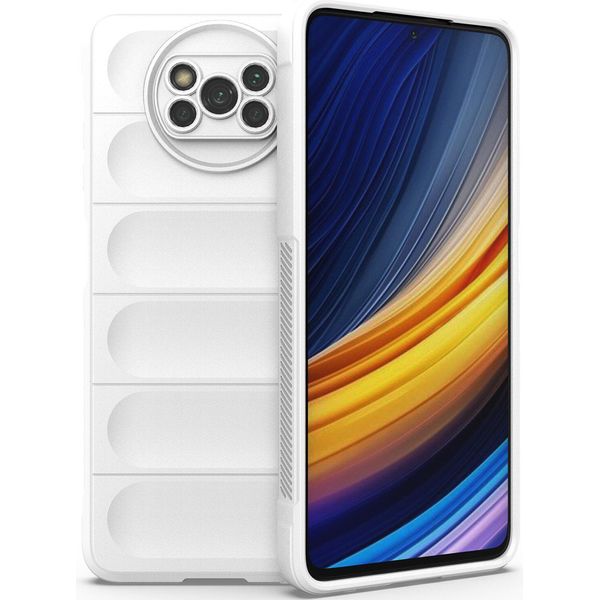 Custodia Xiaomi Poco X3, Custodia Protettiva In Silicone Tpu Morbido Antiurto Per Xiaomi Poco X3 Nfc / X3 Pro Bianco-image
