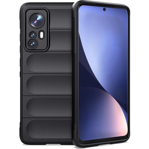 Custodia Xiaomi 12 / 12X, Custodia Protettiva In Silicone Tpu Morbido Antiurto Per Xiaomi 12/Xiaomi 12X Nero-image