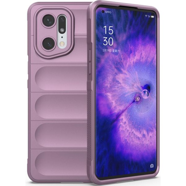Oppo Find X5 Pro Custodia, Custodia Protettiva In Silicone Tpu Morbido Antiurto Per Oppo Find X5 Pro Viola-image