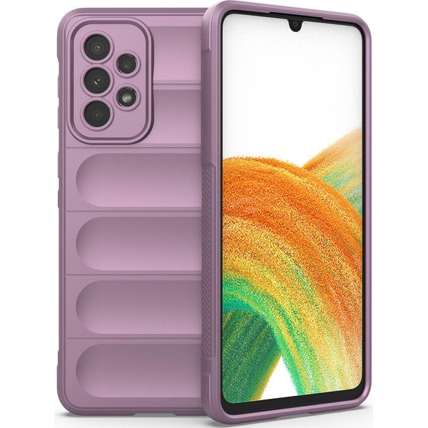 Custodia Samsung A33 5G, Custodia Protettiva In Silicone Tpu Morbido Antiurto Per Samsung Galaxy A33 5G Viola-image
