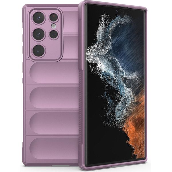 Custodia Per Samsung Galaxy S23 Ultra Soft Tpu Silicone Antiurto Protettivo Viola-image
