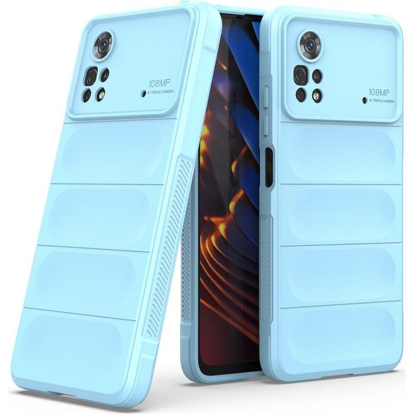 Xiaomi Poco X4 Pro 5G Custodia, Custodia Protettiva In Silicone Tpu Morbido Antiurto Per Xiaomi Poco X4 Pro 5G Blu-image