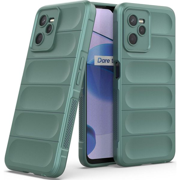 Custodia Oppo Realme C35, Custodia Protettiva In Silicone Tpu Morbido Antiurto Per Oppo Realme C35 Verde-image