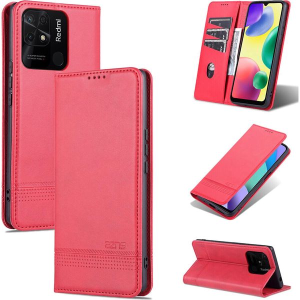Custodia Xiaomi Redmi 10C, Portafoglio Con Chiusura Magnetica E Supporto, Custodia Flip In Pelle Per Xiaomi Redmi 10C Rosa-image