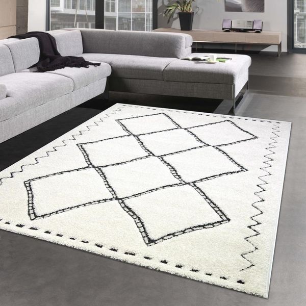 Tappeto Moderno E Soffice Con Motivo Geometrico Dimensioni - 200 X 290 Cm-image