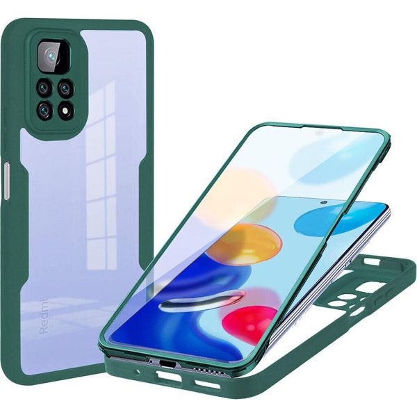 Xiaomi Poco X4 Pro 5G Case, Protezione Completa A 360° Con Protezione Del Display Integrata Per Xiaomi Poco X4 Pro 5G Verde-image
