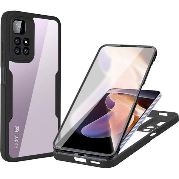 Xiaomi Poco M4 Pro 5G Case, Protezione Completa A 360° Con Protezione Del Display Integrata Per Xiaomi Poco M4 Pro 5G Nero-image