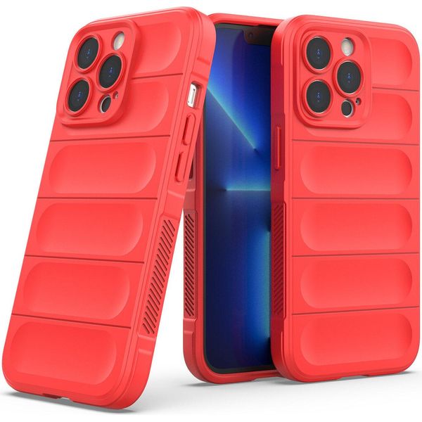 Custodia Iphone 13 Pro, Custodia Protettiva In Silicone Tpu Morbido Antiurto Per Iphone 13 Pro Rosso-image