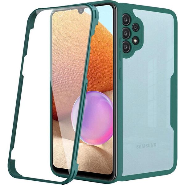 Custodia Samsung Galaxy A32 4G, Protezione Completa A 360° Con Protezione Del Display Integrata Per Samsung A32 4G Verde-image