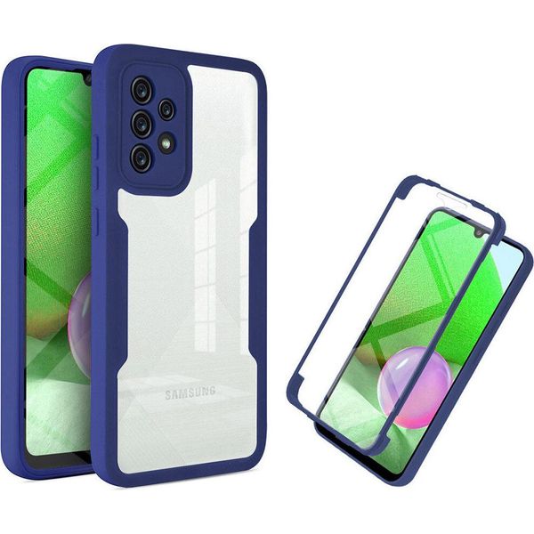 Samsung Galaxy A52 5G/4G Custodia, Protezione Completa A 360° Con Protezione Del Display Integrata Per Samsung A52 5G/4G Blu-image