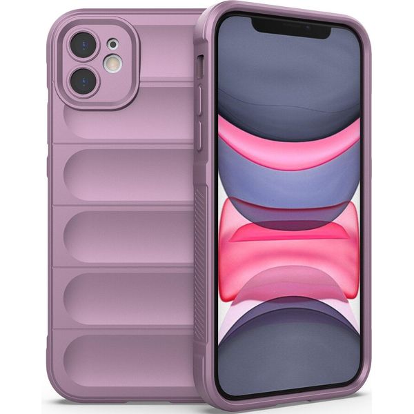Custodia Iphone 11, Custodia Protettiva Antiurto In Silicone Tpu Morbido Per Iphone 11 Viola-image