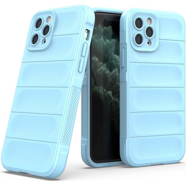 Custodia Per Iphone 11 Pro Max, Custodia Protettiva In Silicone Tpu Morbido Antiurto Per Iphone 11 Pro Max Blu-image