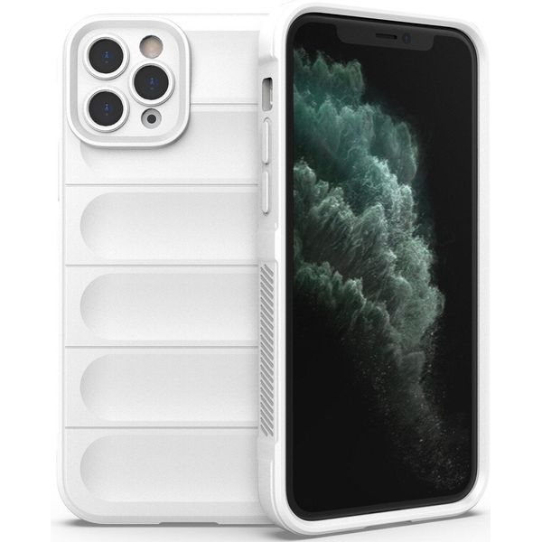 Custodia Iphone 11 Pro, Custodia Protettiva In Silicone Tpu Morbido Antiurto Per Iphone 11 Pro Bianco-image