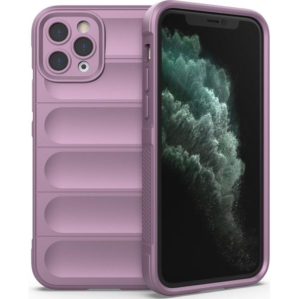Custodia Iphone 11 Pro Max, Custodia Protettiva In Silicone Tpu Morbido Antiurto Per Iphone 11 Pro Max Viola-image