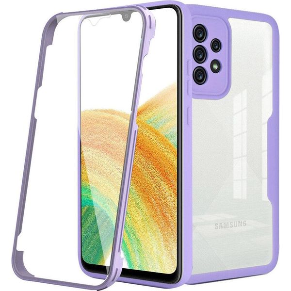Samsung Galaxy A53 5G Custodia, Protezione Completa A 360° Con Protezione Del Display Incorporata Per Samsung A53 5G Viola-image