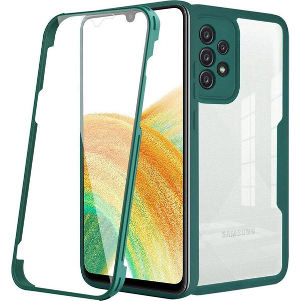 Custodia Samsung Galaxy A53 5G, Protezione Completa A 360° Con Protezione Del Display Integrata Per Samsung A53 5G Verde-image
