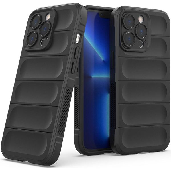 Custodia Iphone 13 Pro Max, Custodia Protettiva In Silicone Tpu Morbido Antiurto Per Iphone 13 Pro Max Nero-image