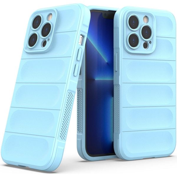 Custodia Per Iphone 13 Pro Max, Custodia Protettiva Anti-Scivolo In Silicone Tpu Morbido Per Iphone 13 Pro Max Blu-image