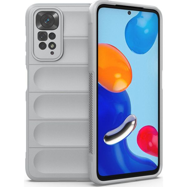 Custodia Redmi Note 11S, Custodia Protettiva In Silicone Tpu Morbido Antiurto Per Xiaomi Redmi Note 11 / Note 11S Grigio-image