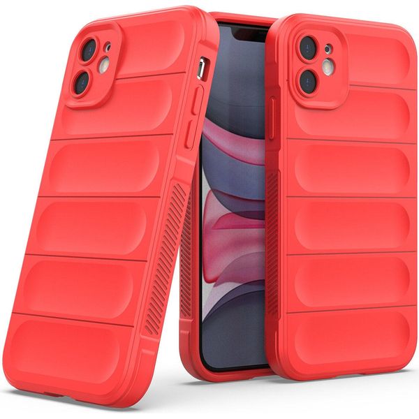Custodia Iphone 11, Custodia Protettiva Antiurto In Silicone Tpu Morbido Per Iphone 11 Rosso-image