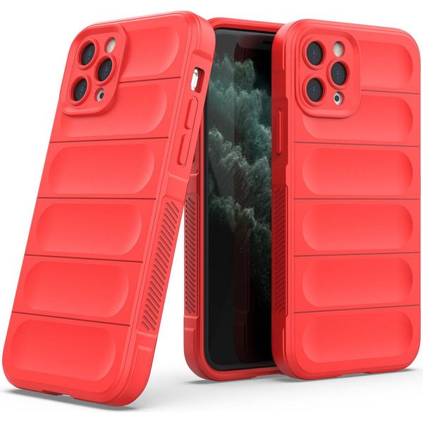 Custodia Iphone 11 Pro, Custodia Protettiva In Silicone Tpu Morbido Antiurto Per Iphone 11 Pro Rosso-image