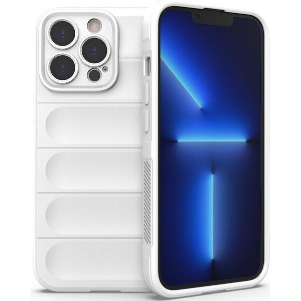 Custodia Iphone 13 Pro Max, Custodia Protettiva In Silicone Tpu Morbido Antiurto Per Iphone 13 Pro Max Bianco-image