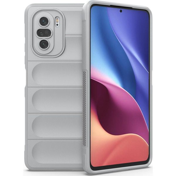 Xiaomi Poco F3 Custodia, Custodia Protettiva In Silicone Tpu Morbido Antiurto Per Xiaomi Poco F3 Grigio-image