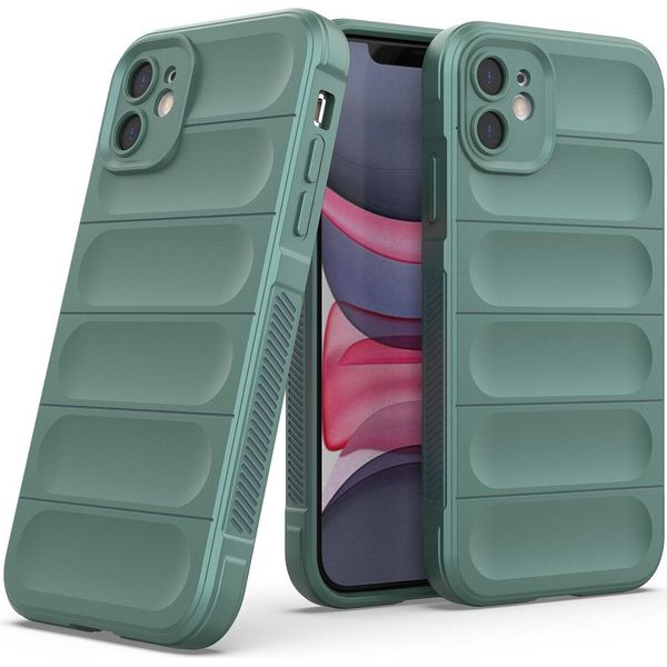 Custodia Iphone 11, Custodia Protettiva Antiurto In Silicone Tpu Morbido Per Iphone 11 Verde-image
