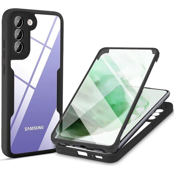 Samsung Galaxy S21+ 5G Custodia Protettiva, Protezione Dello Schermo Incorporata Custodia Per Cellulare Con Protezione Completa A 360 Gradi Per Samsung S21 Plus 5G Nero-image