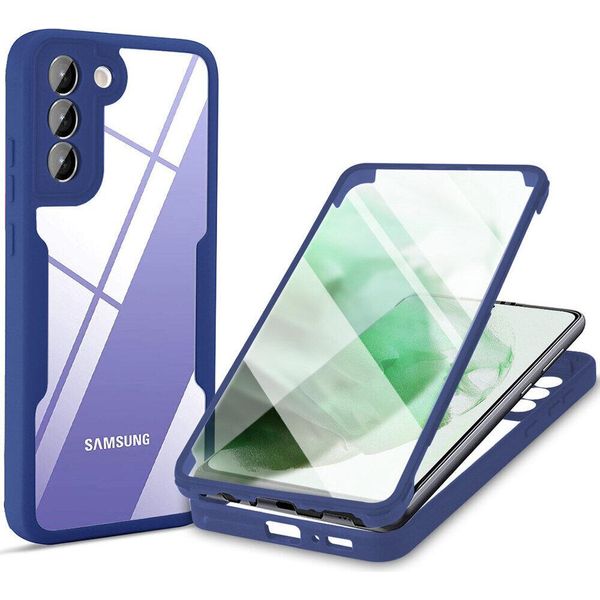 Samsung Galaxy S21+ 5G Case, Protezione Completa A 360° Con Protezione Del Display Integrata Per Samsung S21 Plus 5G Blu-image