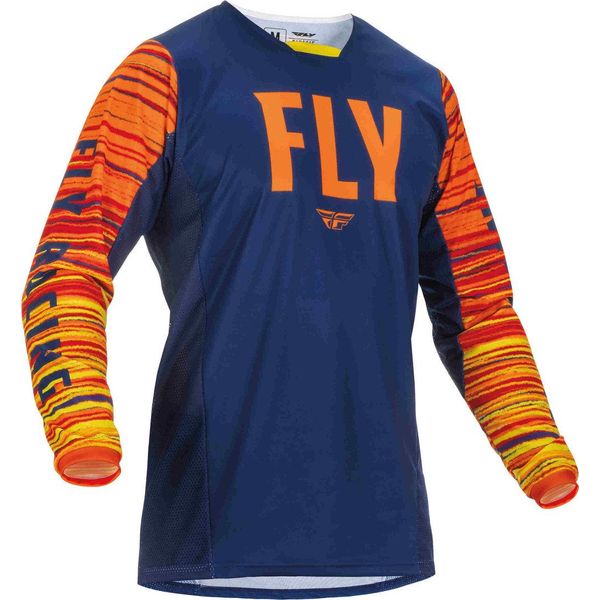 Maglia Da Motocross Fly Racing Kinetic Wave, Dunkelblau/Arancio, M-image