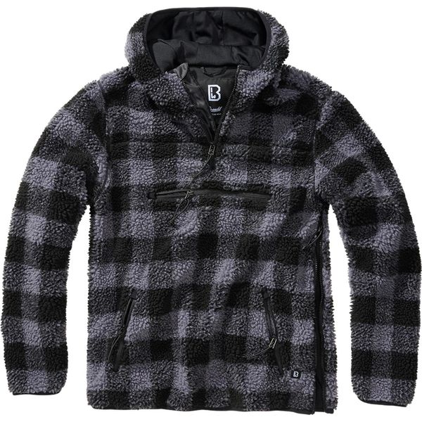 Brandit - Maglione Da Lavoro Teddyfleece Troyer Schwarz - 5XL-image