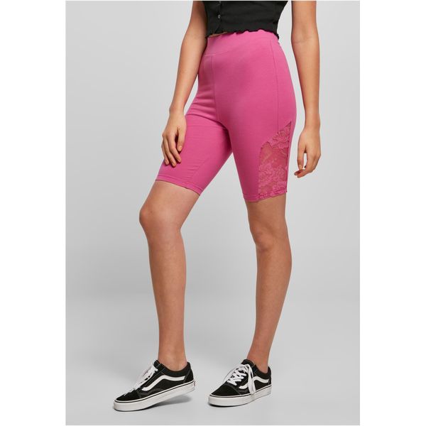 Urban Classics TB4790 | Pantaloncini Da Ciclismo A Vita Alta Con Inserti In Pizzo - Colore: Brightviolet - Taglia: M-image