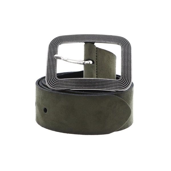 Vanzetti Pelle Cintura Classics 40Mm Suede Belt W90 Olive Oliva-image