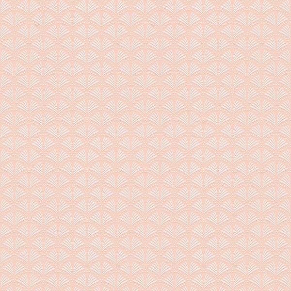 Carta Da Parati In Lana Ornamento Profhome 379577-GU Leggermente Goffrata Rosa Lucido Bianco Argento 5,33 M2-image