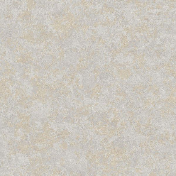 Carta Da Parati In Lana Profhome 379023-GU Leggermente Goffrata Grigio Opaco Oro Bianco 5,33 M2-image