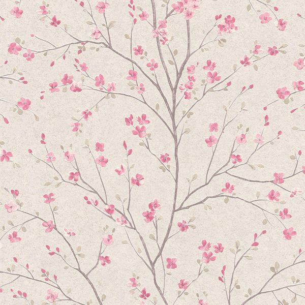 Profhome 379121-GU Rosa Opaco Leggermente Goffrato Bianco 5,33 M2-image