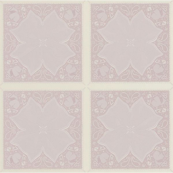 Carta Da Parati In Lana Ornamento Profhome 378454-GU Leggermente Goffrato Opaco Rosa Bianco 5,33 M2-image
